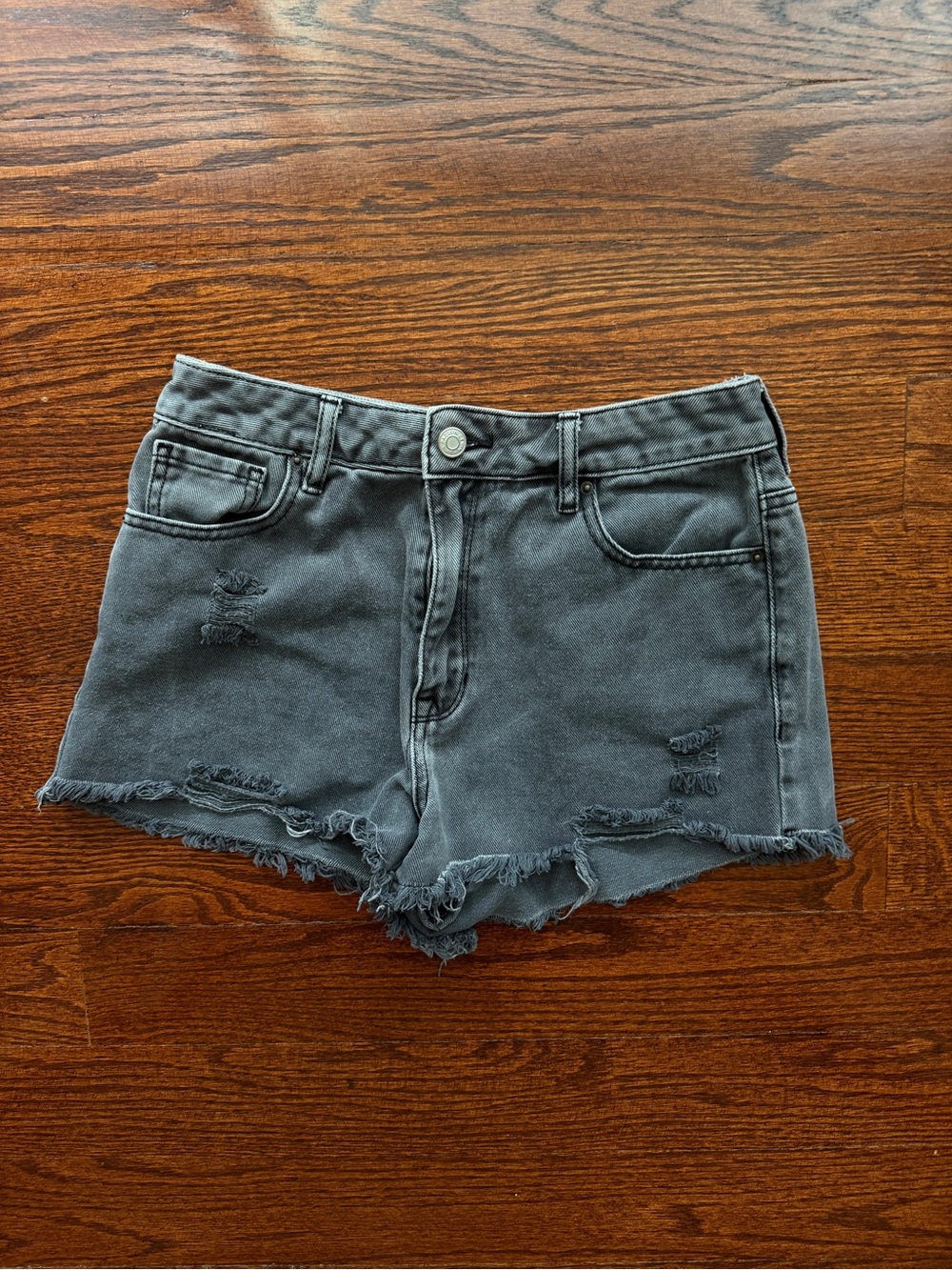PACSUN high rise festival shorts faded black size 27